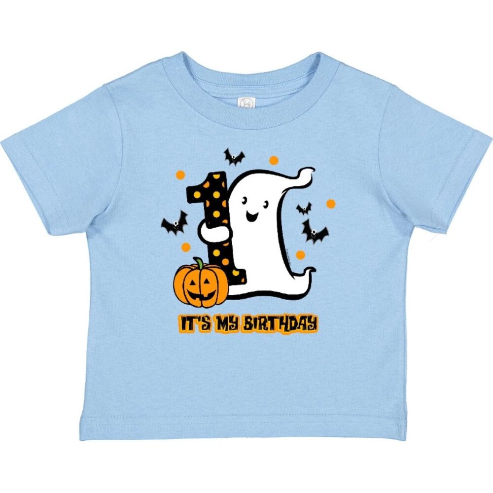Little Ghost 1st Birthday Baby T-Shirt Halloween